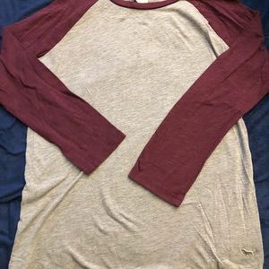 pink long sleeve shirt